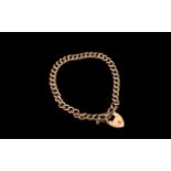 Antique Period 9ct Rose Gold Bracelet wi