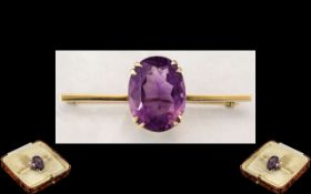 Antique Period Attractive Large Amethyst