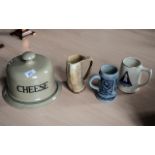 Moira Stoneware Cheese Dome, together wi
