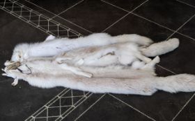 Three Arctic Fox Pelts, Excellent condit