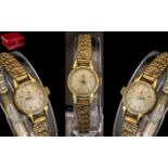 Omega Ladies 9ct Gold Mechanical Wind Wr