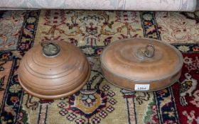 2 Victorian Bed Pan Warmers. ( 2 ) In To