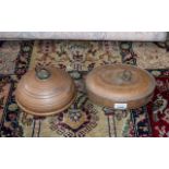 2 Victorian Bed Pan Warmers. ( 2 ) In To