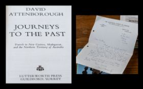 David Attenborough 'Journeys to the Past' Hardback Book,