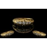 Antique Period - Attractive and Petite 5 Stone Diamond Set Ring,