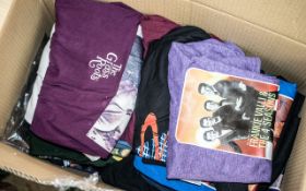 Collection of Band T Shirts, including The Moody Blues Time Traveller Tour, The Grass Roots,