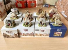 Collection of Lilliput Lane Cottages Comprising - to include Birdlip bottom, The rising sun,