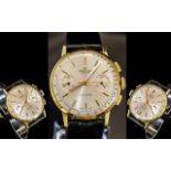Breitling - Top Time Gents 18ct Gold - Chronograph Wrist Watch With Hand Winding Movement.