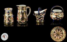 Royal Crown Derby Small Collection of Imari Pattern Items. Various Shapes / Objects ( 4 ) In Total.