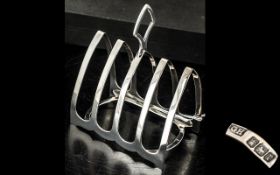 Sterling Silver Toast Rack of Small Proportions.