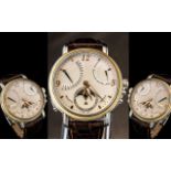 Maurice Lacroix Gents Steel and 18ct Gold, Moonphase Muli-Dial, 35 Jewels,