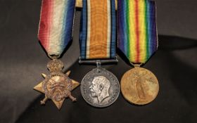 World War I Trio of Military Medals with Ribbons, awarded to 2119 A-Sgt.