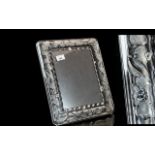 Large Waterford Crystal Photograph Frame 'Marquis', with floral decorative design,