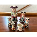 Six Toby Jugs, comprising a Beswick 'Toby Philpott' and five small Kelsbow Ware jugs.
