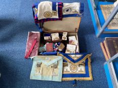 Masonic Interest - Suitcase of Masonic Memorabilia,