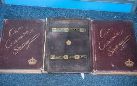 Three Antique Books, comprising 'Our Conservative Statesmen' Volume I and II, edited by R J Albery,