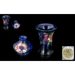 Two Moorcroft Pieces comprising Anemone Pattern Vase on Cobalt Blue Ground c1960 4.