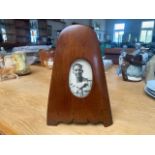 Wooden Photograph Frame in the form of a Propeller, with a photograph of a soldier inside.