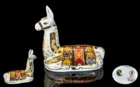 Royal Crown Derby Ltd Edition Exclusive to Collectors Guild Hand Painted Paperweight Figure '