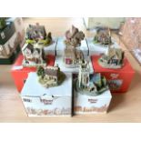 Collection of Lilliput Lane Cottages Comprising - to include Stradling priory, Beehive cottage,