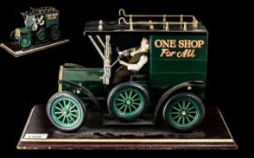 Extra Large Hand Made Shop Display Tin Plate Model of a Vintage Van, 'One Shop For All',