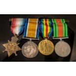 WWI and WW2 Military Set of Medals awarded to J 64381 AW MYLES A B R W comprising 1.