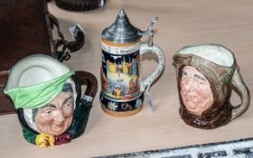 Two Toby Jugs, Royal Doulton 'Sairey Gamp' and 'Friar Tuck' No. 862066, both approx. 6'' tall,