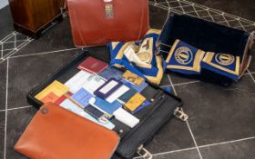 Masonic Interest - Large Quantity of Masonic Regalia and Books,