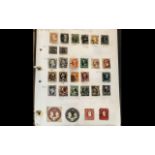 Stamp Interest - USA Collection in Folder from 1861 to 1940's,