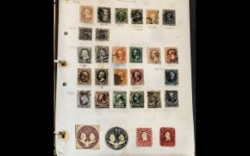 Stamp Interest - USA Collection in Folder from 1861 to 1940's,