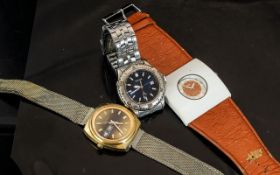 Three Fashion Watches, comprising a Timex Gents watch with a mesh strap,
