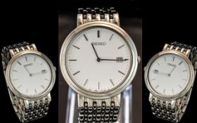 Seiko Gents Stainless Steel Bracelet Wat