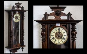 Vienna Wall Clock with glazed front and