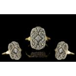 Ladies 18ct Gold Attractive Diamond Set