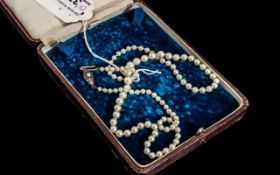 String of Cultured Pearls Necklace with