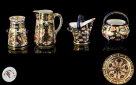 Royal Crown Derby Small Collection of Imari Pattern Items. Various Shapes / Objects ( 4 ) In