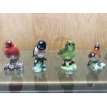 Collection of ( 4 ) Small Beswick Birds.