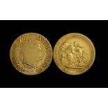 George III 22ct Gold Full Sovereign - Date 1817. Average Grade - Please Confirm with Photo.