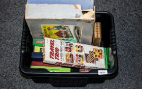 Quantity of Assorted Box Games, to include Shake Numbers, Travel Trio, Travel Draughts,