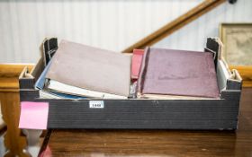 A Box Containing A Quantity Of Stamps, Some Loose, Some In Albums. Complete Mixed Lot To Sort.