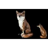 Beswick Seated Fox, model No. 231. Height 12".