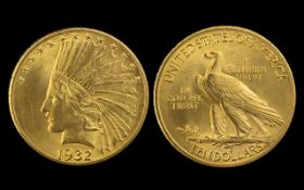 United States of America 10 Dollars Gold - Indian Head Date 1932.