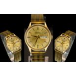 Bulova Ambassador Automatic Gold Plated Gent's Wrist Watch, circa 1960's, ref No. 389920.