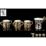 Royal Crown Derby Imari Pattern Collection of Miniature Pieces ( 4 ) In Total. Comprises 1/ 3 Handle