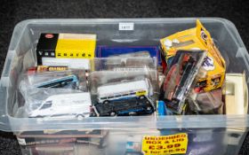 Collection of Die Cast Models, some boxed, including Atlas Great British Buses,