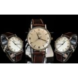 Omega Automatic Gent's Mechanical Wind Steel Cased Wrist Watch with original leather watch strap.