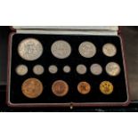 1937 George VI Proof Coin Collection, comprises, Crown, Half Crown, Florin, English Shilling,