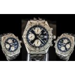 Breitling 1884 Gents Stainless Steel Automatic Chronograph - Chronometer Wrist Watch.