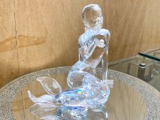 Swarovski Interest. ' Mermaid ' Figure With Certificate, Outer Box and Inner Box.