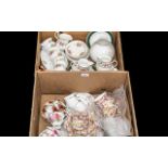 Collection of Porcelain, comprising Shelley S2091 set of two cups, saucers and side plates,